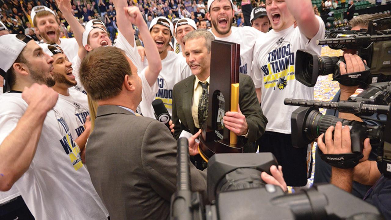 The Augustana men's basketball team