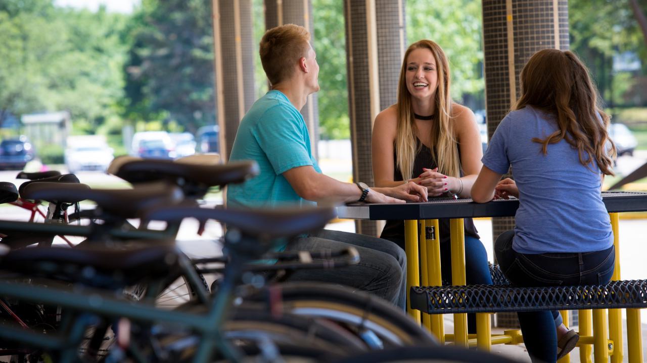 Students on campus