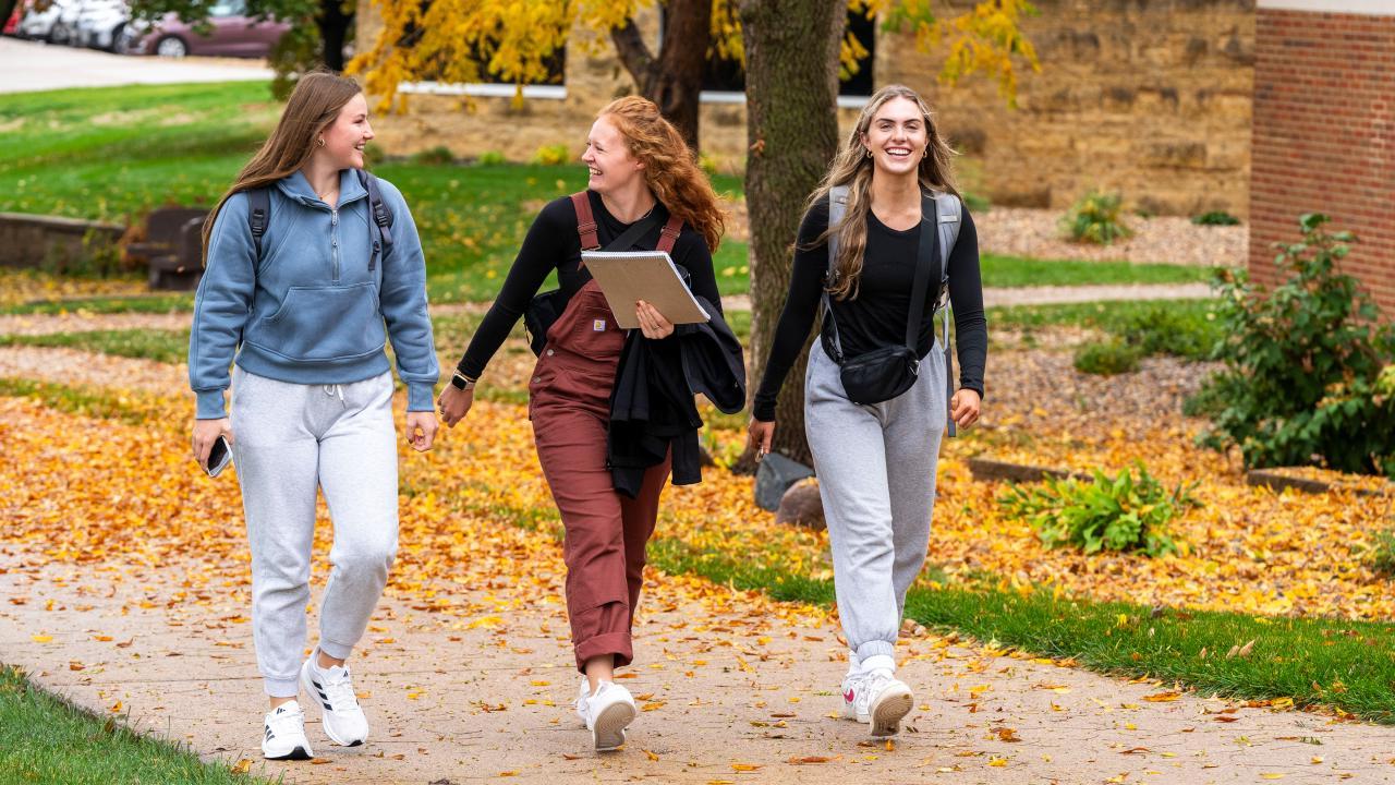 Students Walking on Campus